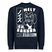 Navy melt banana classic Heavyweight Sweatshirt - artisFamous