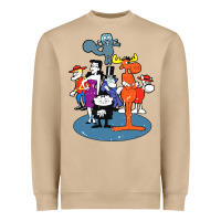 Mushroom rocky & bullwinkle and friends Heavyweight Sweatshirt - artisFamous