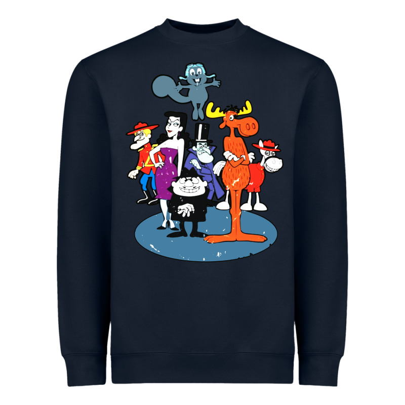 Rocky & Bullwinkle And Friends Heavyweight Sweatshirt by artisFamous | Teevron