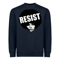 Navy angela davis speaking Heavyweight Sweatshirt - artisFamous