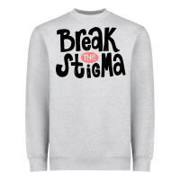 Heather Grey end the stigma merch Heavyweight Sweatshirt - artisFamous