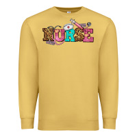 Antique Gold nurse with nurse element Premium Sweatshirt - AdoDesignShop