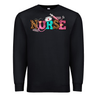 Black nurse with nurse element Premium Sweatshirt - AdoDesignShop