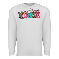 Dove Grey nurse with nurse element Premium Sweatshirt - AdoDesignShop