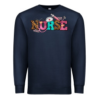 Navy nurse with nurse element Premium Sweatshirt - AdoDesignShop