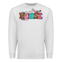 Oatmeal Heather nurse with nurse element Premium Sweatshirt - AdoDesignShop