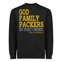 Black god family packers in that order Heavyweight Sweatshirt - artisFamous