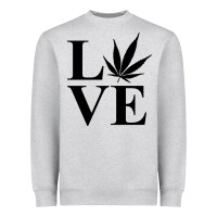 Love Weed 420 Heavyweight Sweatshirt | Teevron