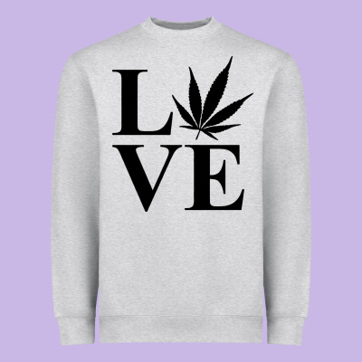 Love Weed 420 Heavyweight Sweatshirt Designed By Artisfamous