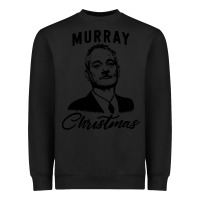 Black murray christmas Heavyweight Sweatshirt - artisFamous