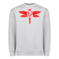 Heather Grey coheed and cambria dragonfly Heavyweight Sweatshirt - artisFamous