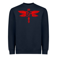 Navy coheed and cambria dragonfly Heavyweight Sweatshirt - artisFamous