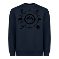 Navy jojo   morioh stands Heavyweight Sweatshirt - artisFamous