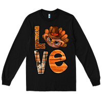 Black thanksgiving with turkey love bbs Long Sleeve Tee - BundleAndBundleShop