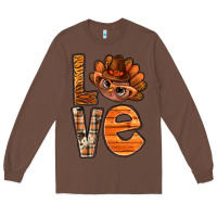 Chestnut thanksgiving with turkey love bbs Long Sleeve Tee - BundleAndBundleShop