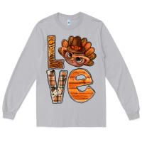 Moon Dust thanksgiving with turkey love bbs Long Sleeve Tee - BundleAndBundleShop