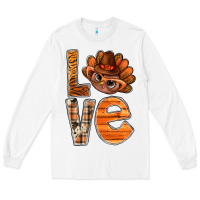 White thanksgiving with turkey love bbs Long Sleeve Tee - BundleAndBundleShop