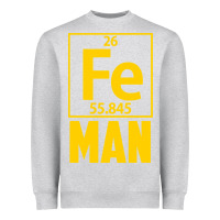 Heather Grey fe man funny superhero for halloween Heavyweight Sweatshirt - artisFamous