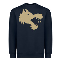 Navy The gray wolf of battletech Heavyweight Sweatshirt - artisFamous