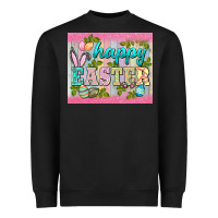 Black happy easter mousepad Heavyweight Sweatshirt - BarkalooDesign