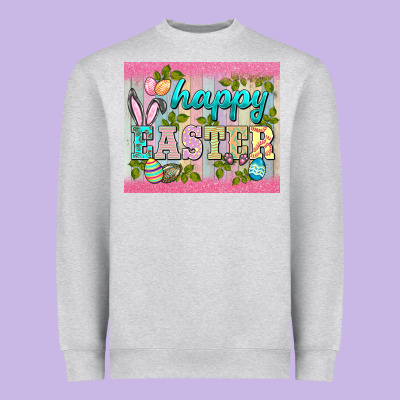 Happy Easter Mousepad Heavyweight Sweatshirt Designed By Barkaloodesign
