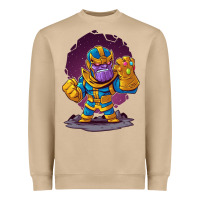 Mushroom cartoons super hero Strong Hands Heavyweight Sweatshirt - artisFamous