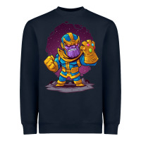 Navy cartoons super hero Strong Hands Heavyweight Sweatshirt - artisFamous
