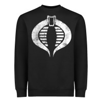 Black vintage cobra symbol Heavyweight Sweatshirt - artisFamous