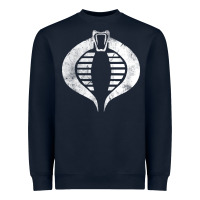 Navy vintage cobra symbol Heavyweight Sweatshirt - artisFamous
