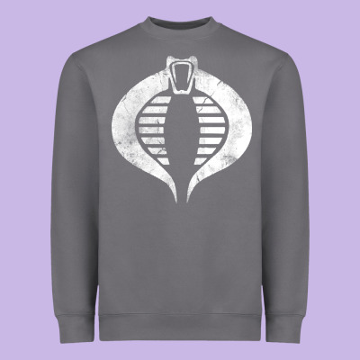 Vintage Cobra Symbol Heavyweight Sweatshirt Designed By Artisfamous