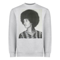 Heather Grey angela davis speaking Heavyweight Sweatshirt - artisFamous