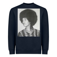 Navy angela davis speaking Heavyweight Sweatshirt - artisFamous