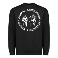 Black animal liberation Heavyweight Sweatshirt - artisFamous
