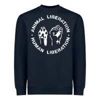 Navy animal liberation Heavyweight Sweatshirt - artisFamous