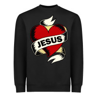 Black jesus love Heavyweight Sweatshirt - artisFamous