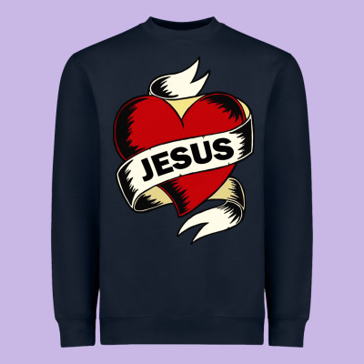 Jesus Love Heavyweight Sweatshirt Designed By Artisfamous