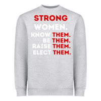Heather Grey strong women know them be them Heavyweight Sweatshirt - artisFamous