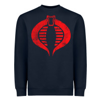 Navy vintage cobra symbol Heavyweight Sweatshirt - artisFamous
