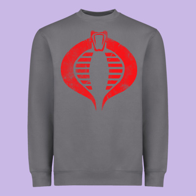 Vintage Cobra Symbol Heavyweight Sweatshirt Designed By Artisfamous