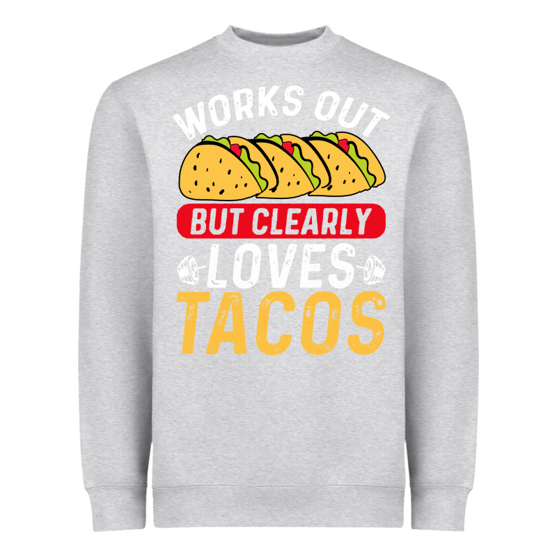 Tacos Work Out Gym Gift Classic Heavyweight Sweatshirt by artisFamous | Teevron