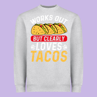 Tacos Work Out Gym Gift Classic Heavyweight Sweatshirt Designed By Artisfamous