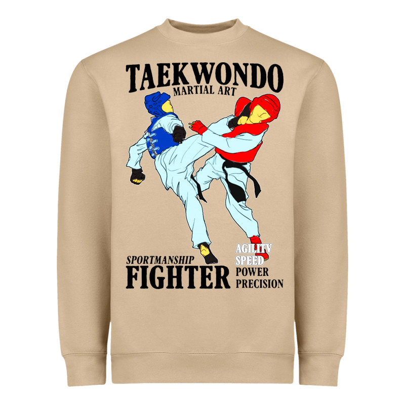 Taekwondo Sport Art Heavyweight Sweatshirt by artisFamous | Teevron