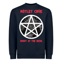 Navy shout at the devil Heavyweight Sweatshirt - artisFamous
