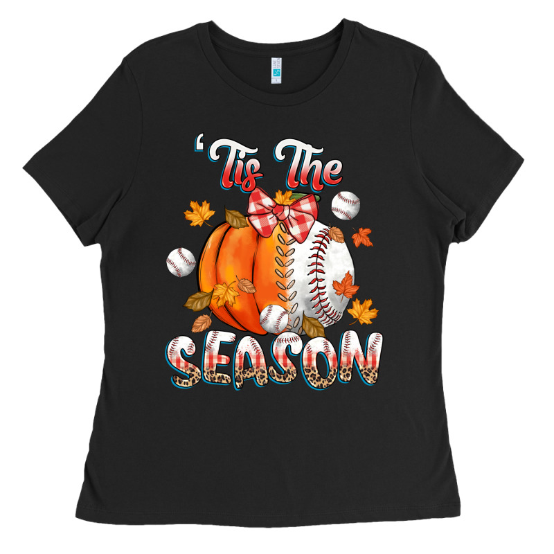 Its The Season Baseball Ladies Tee by CowGirlArtShop | Teevron