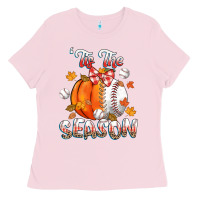 Bubblegum Pink its the season baseball Ladies Tee - CowGirlArtShop
