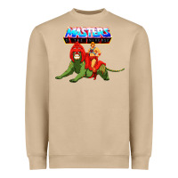 Mushroom he man and battle cat Heavyweight Sweatshirt - artisFamous