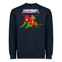 Navy he man and battle cat Heavyweight Sweatshirt - artisFamous