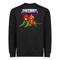 Black he man and battle cat Heavyweight Sweatshirt - artisFamous