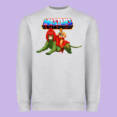 He Man And Battle Cat Heavyweight Sweatshirt Designed By Artisfamous