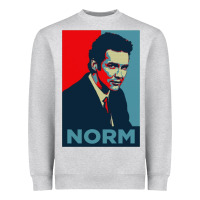 Heather Grey norm macdonald comedian Heavyweight Sweatshirt - artisFamous